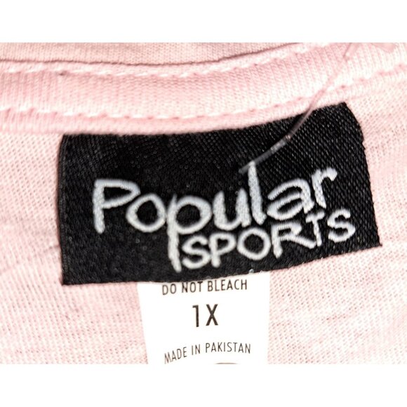 Faith Over Fear Pink Ribbon T-Shirt 1X Breast Cancer Awareness Fight - Picture 5 of 7